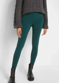 bonprix Hosen|Basics^Leggings (2er-Pack) rubinrot+tiefgrün