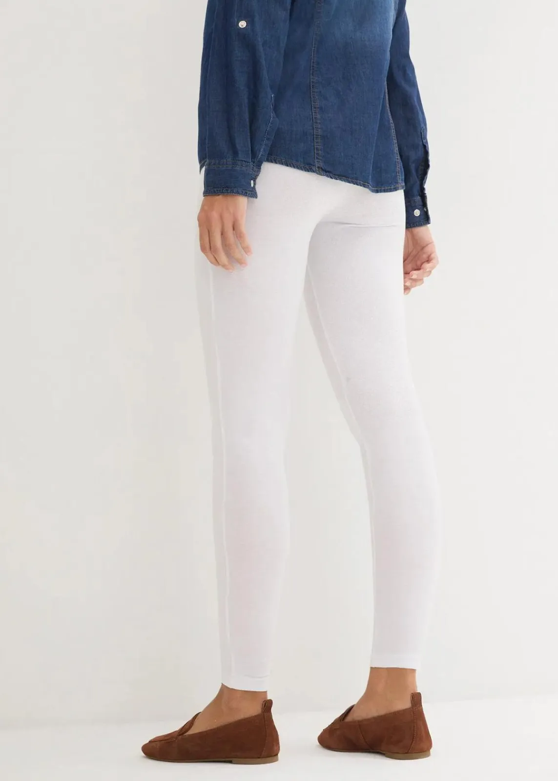 bonprix Basics|Bekleidung·Kleider^Leggings (2er-Pack) weiß + schwarz