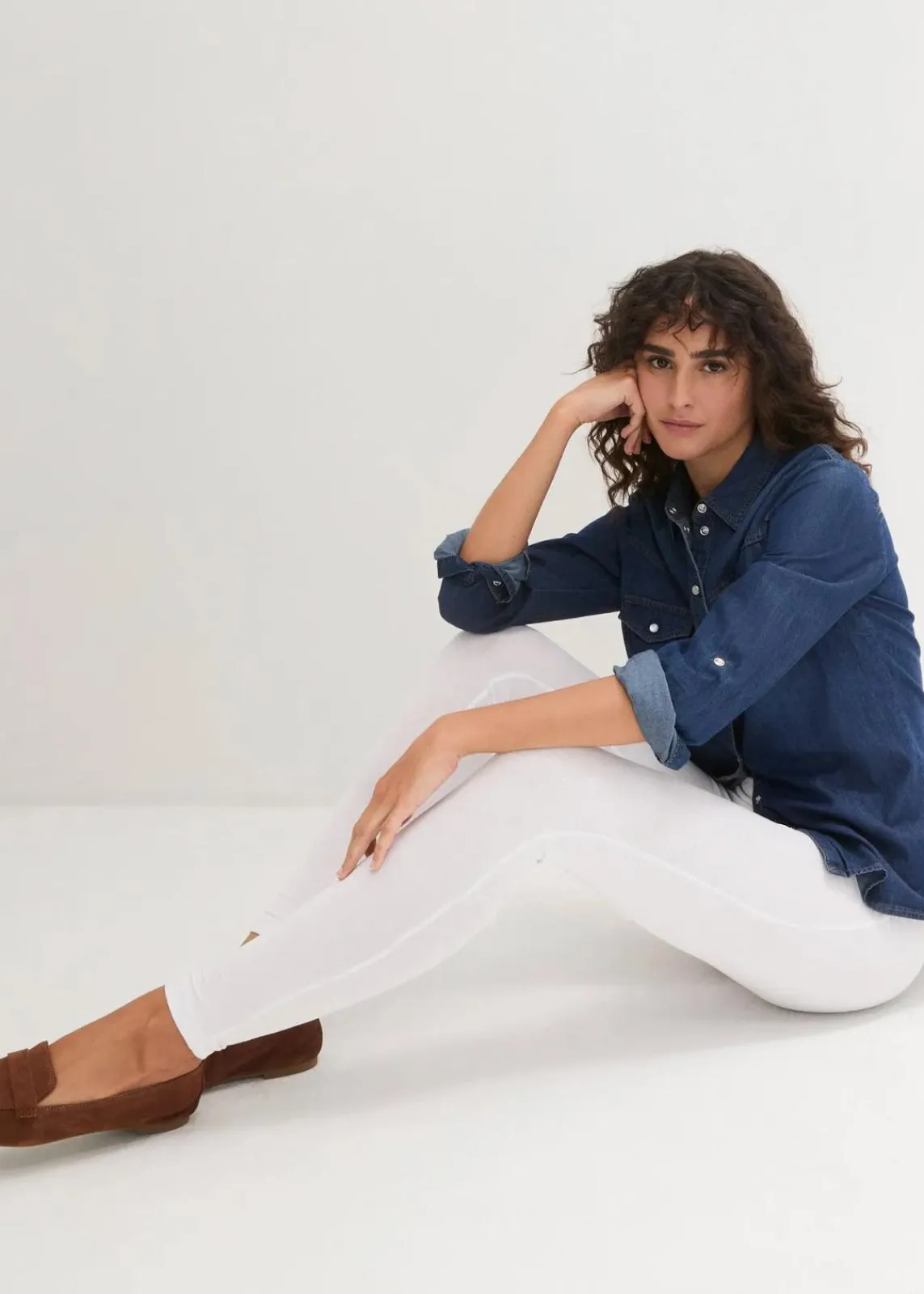 bonprix Basics|Bekleidung·Kleider^Leggings (2er-Pack) weiß + schwarz