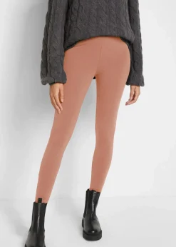 bonprix Hosen|Basics^Leggings (2er-Pack) schokosorbet+kieselbeige