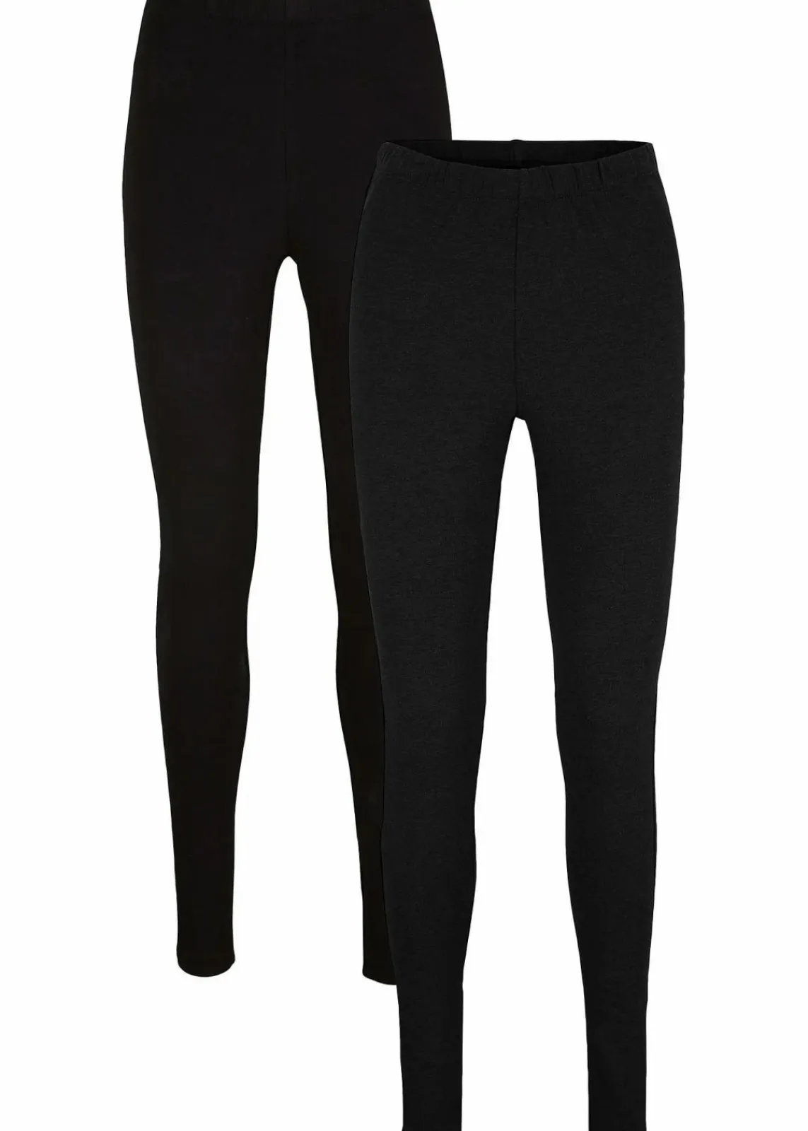 bonprix Bekleidung·Röcke|Bekleidung·Kleider^Leggings (2er-Pack) schwarz + schwarz