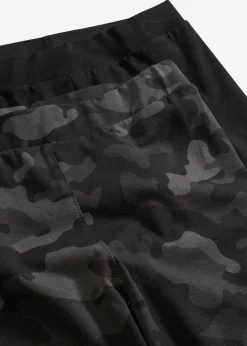 bonprix Bekleidung·Kleider|Hosen^Leggings (2er-Pack) schwarz camouflage + schwarz