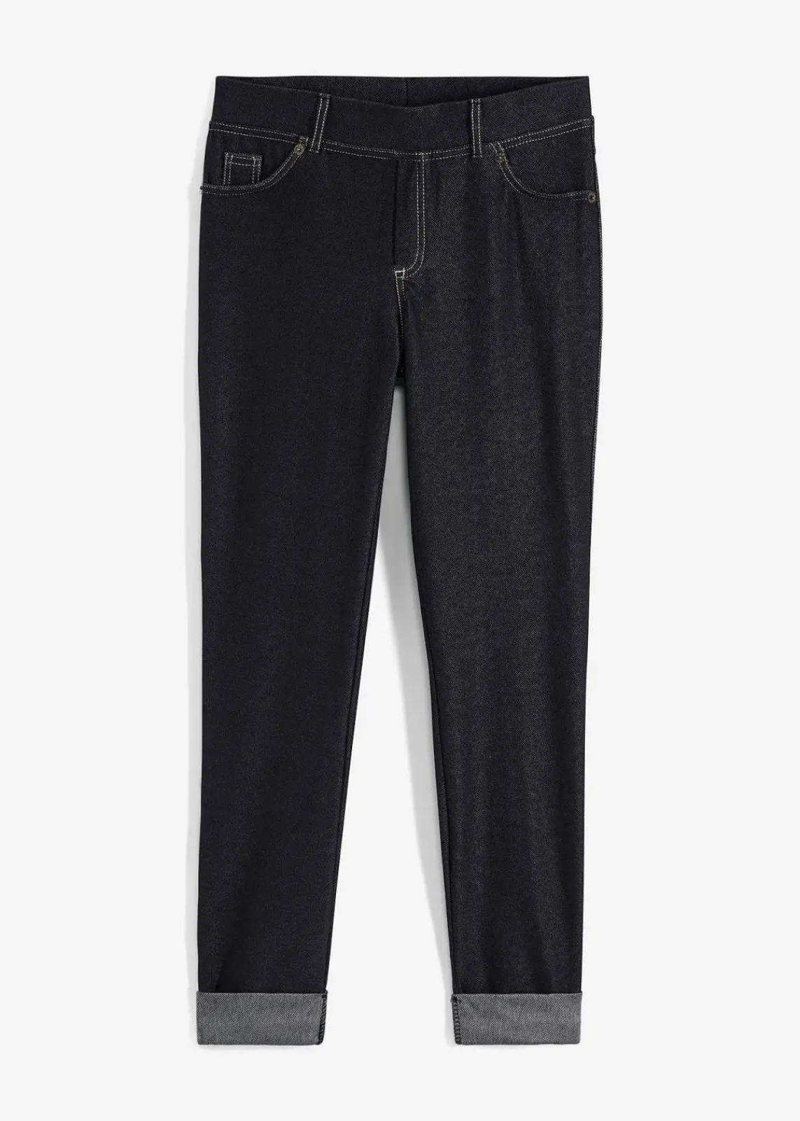 bonprix Hosen|Bekleidung·Kleider^Leggings in Jeansoptik schwarz denim