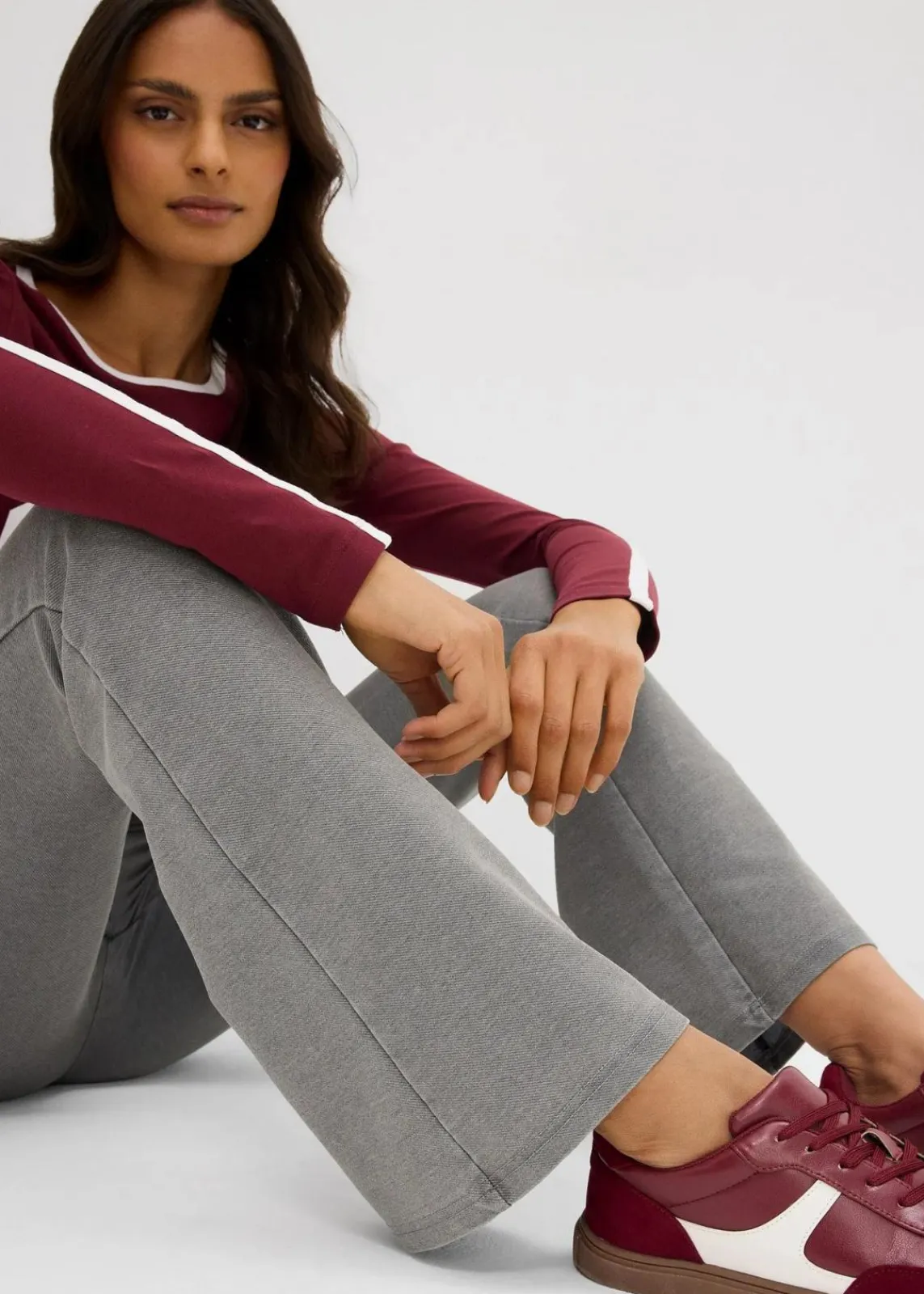 bonprix Bekleidung·Kleider|Hosen^Leggings mit Waschung grau washed