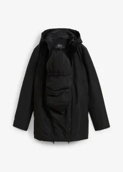 bonprix Bekleidung·Blazer|Umstandsmode^Leicht wattierte 3-in-1 Umstandsfunktionsjacke mit Trageeinsatz schwarz