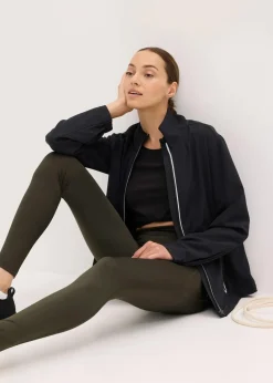 bonprix Bekleidung·Sweat|Bekleidung·Hosen^Leichte Funktionsjacke mit reflektierenden Details schwarz