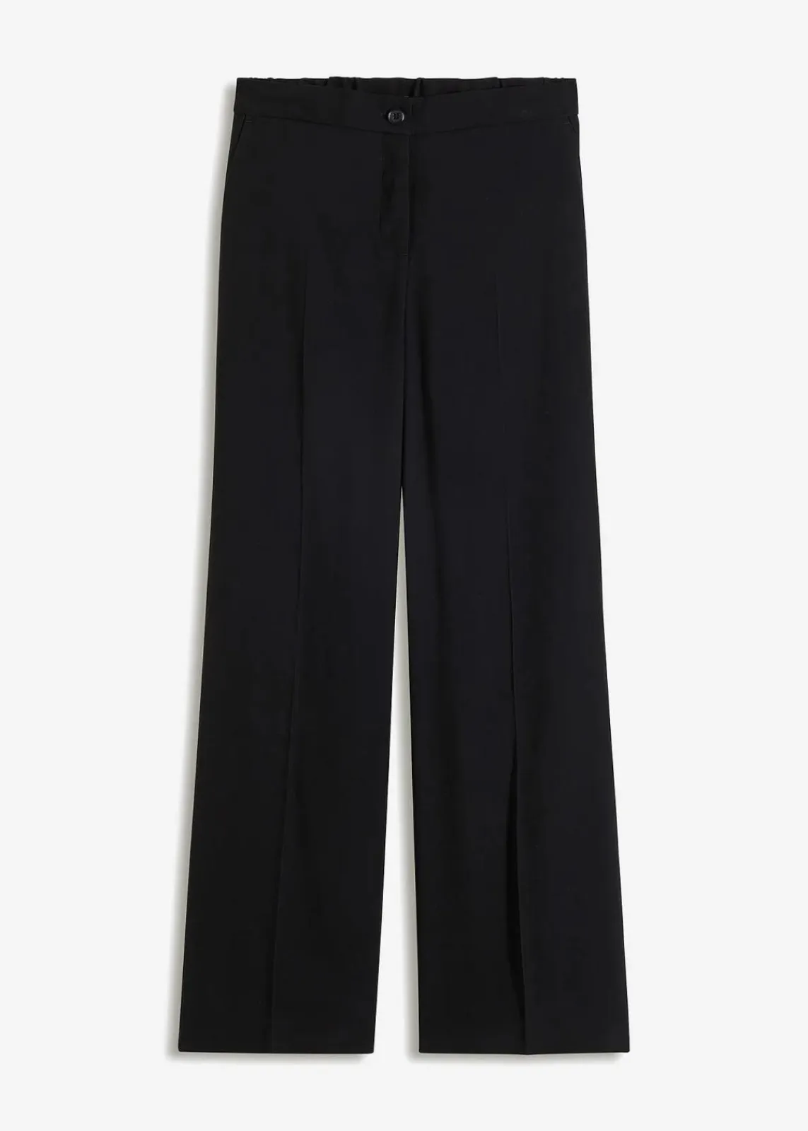 bonprix Bekleidung·Kleider|Hosen^Leichte Marlenehose mit Viskose schwarz