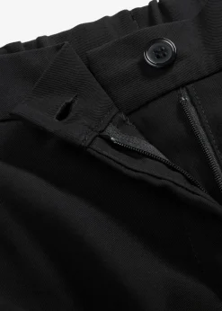 bonprix Bekleidung·Kleider|Hosen^Leichte Marlenehose mit Viskose schwarz