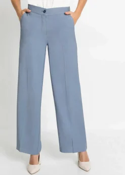 bonprix Hosen|Bekleidung·Kleider^Leichte Marlenehose mit Viskose rauchblau