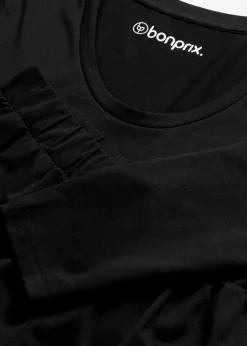 bonprix Homewear|Nachtwäsche^Leichter Loungewear Shorty aus weichem Material schwarz