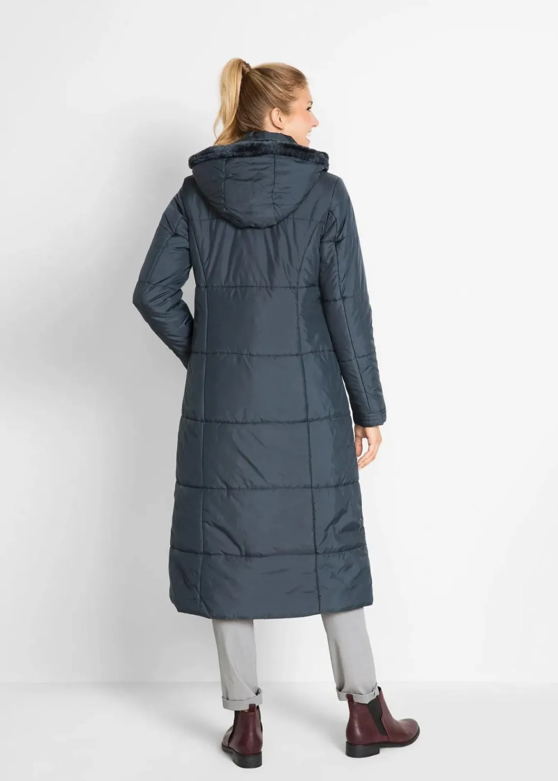 bonprix Jacken & Mäntel|Bekleidung·Hosen^Leichter Steppmantel nachtblau