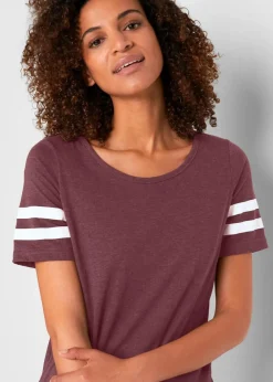 bonprix Sportbekleidung|Shirts & Tops^Leichtes Sport-Shirt (2er Pack) anthrazit meliert+dunkellila meliert