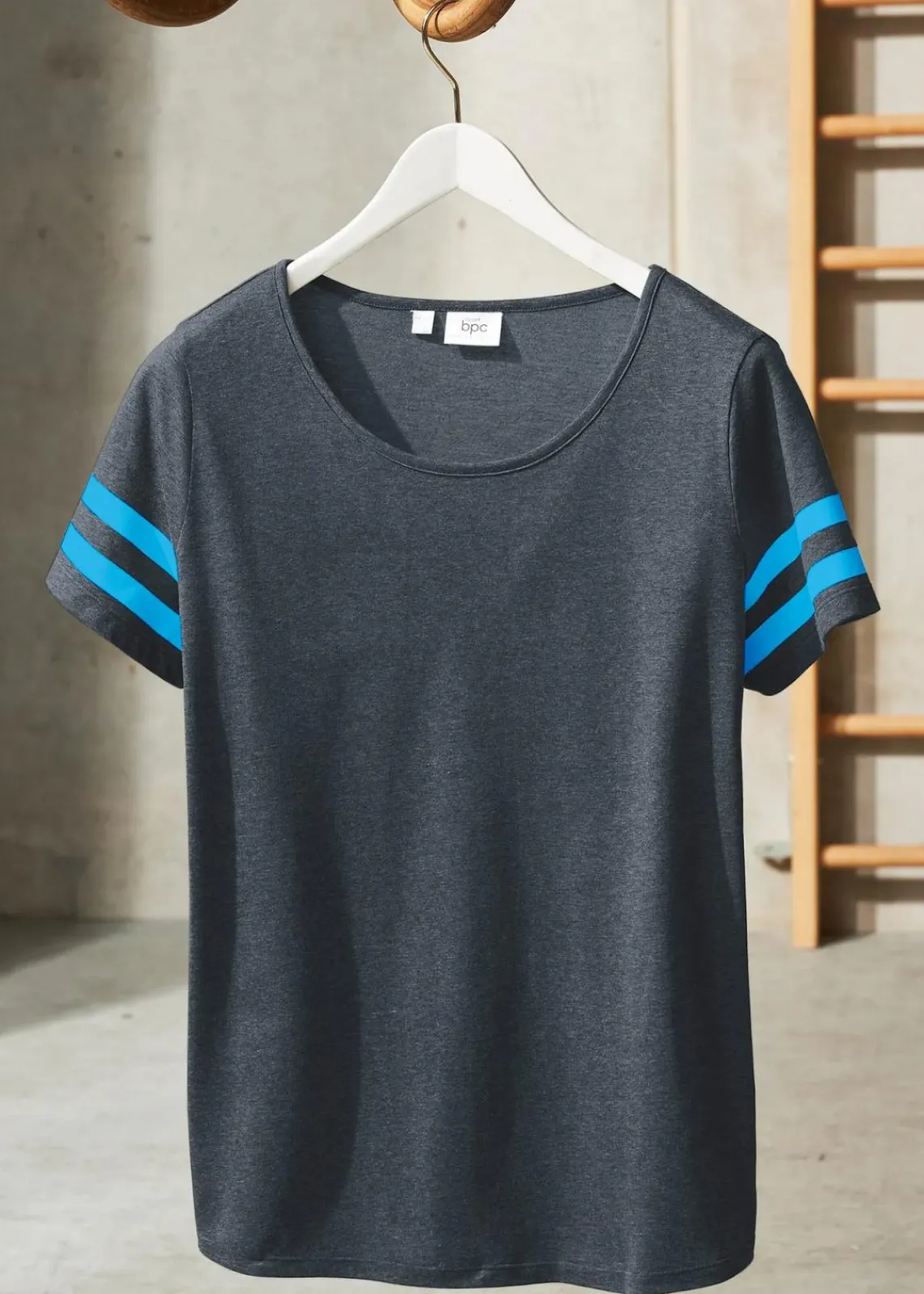 bonprix Shirts & Tops|Sportbekleidung^Leichtes Sport-Shirt (2er Pack) anthrazit meliert+petrol meliert