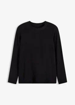 bonprix Thermounterwäsche^Leichtes Thermo Langarmshirt schwarz