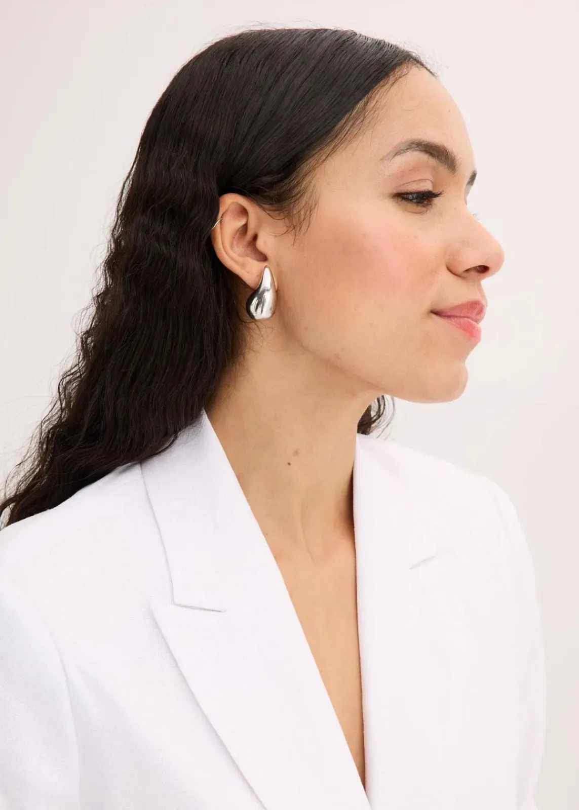 bonprix Blazer^Leinen-Blazer weiß