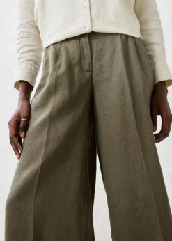 bonprix Nachhaltigere Materialien|Hosen^Leinenhose dunkeloliv
