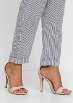 bonprix Bekleidung·Kleider|Hosen^Leinenhose blau/weiß gestreift