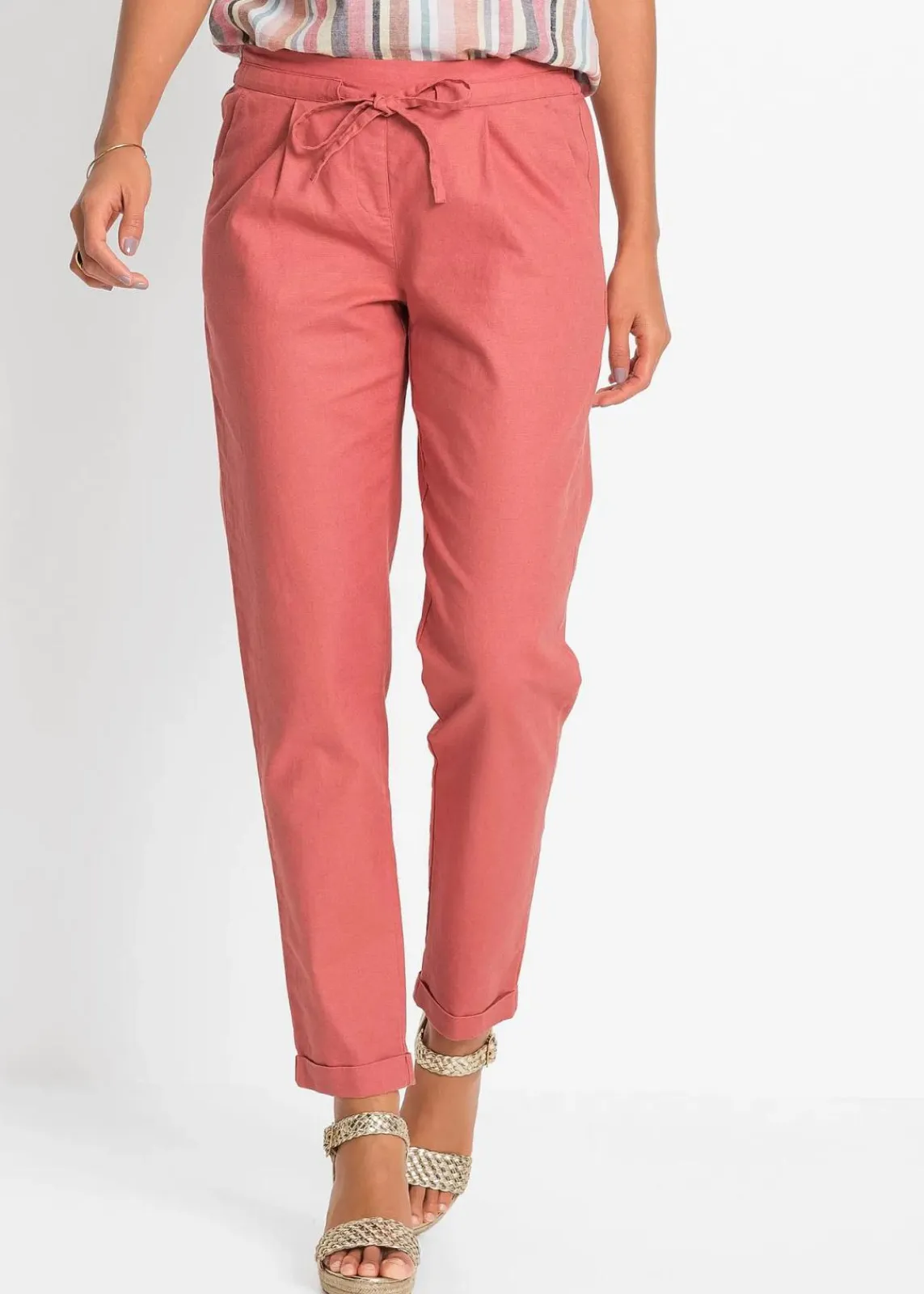 bonprix Hosen|Bekleidung·Kleider^Leinenhose rhabarber
