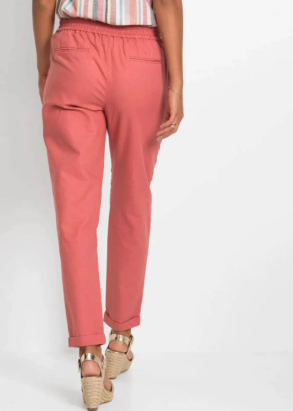 bonprix Hosen|Bekleidung·Kleider^Leinenhose rhabarber