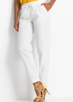 bonprix Hosen|Bekleidung·Kleider^Leinenhose weiß