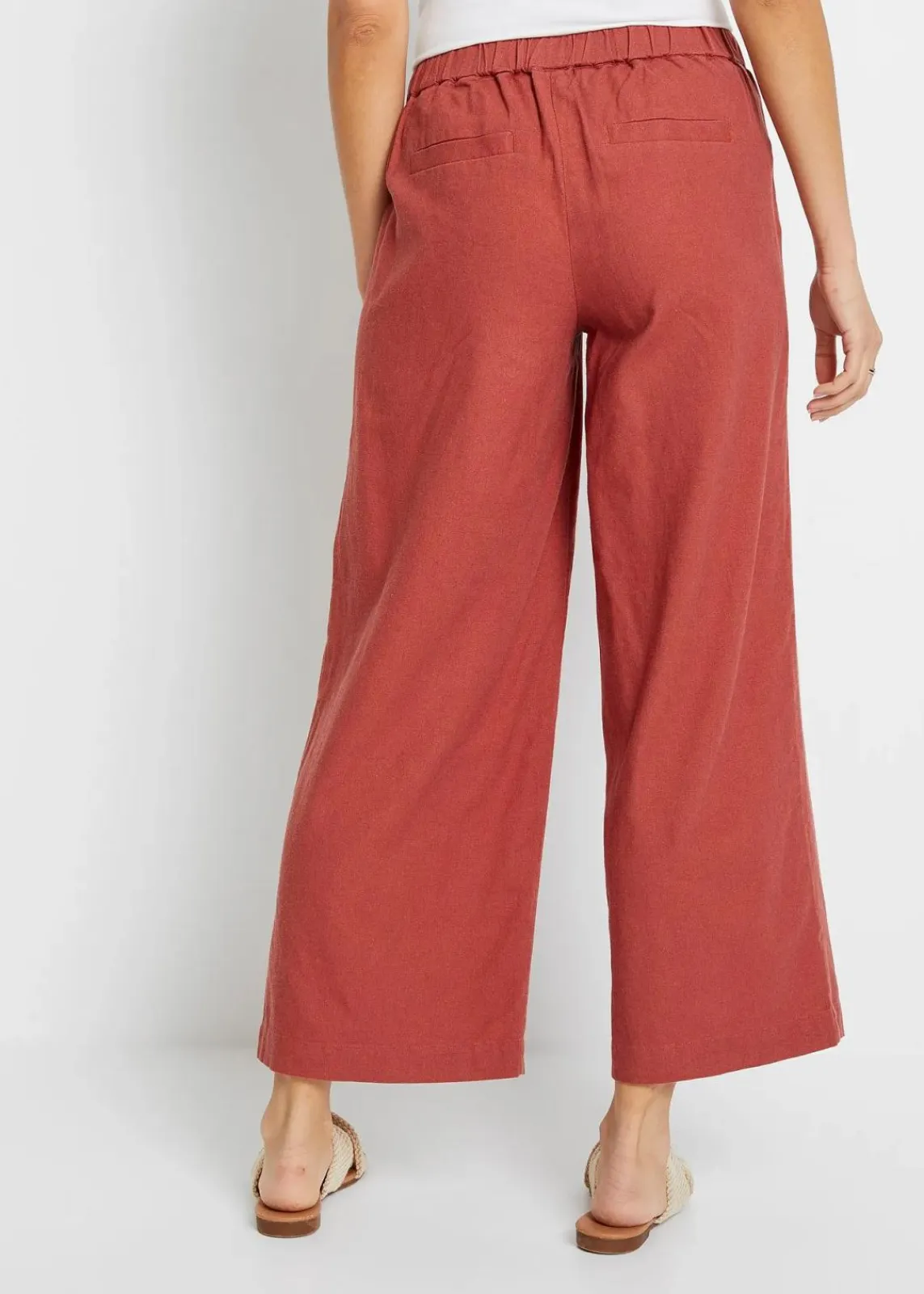 bonprix Bekleidung·Kleider|Hosen^Leinenhose marsalabraun