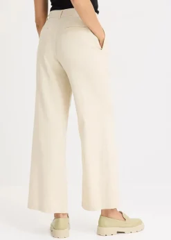 bonprix Bekleidung·Kleider|Hosen^Leinenhose Palazzo hellsand