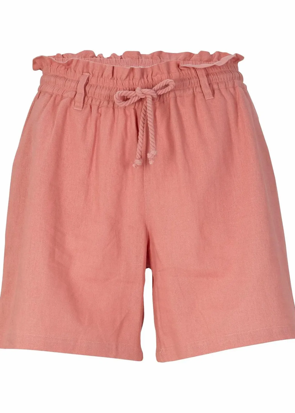 bonprix Hosen|Shorts^Leinen-Paperbag-Shorts rauchrose