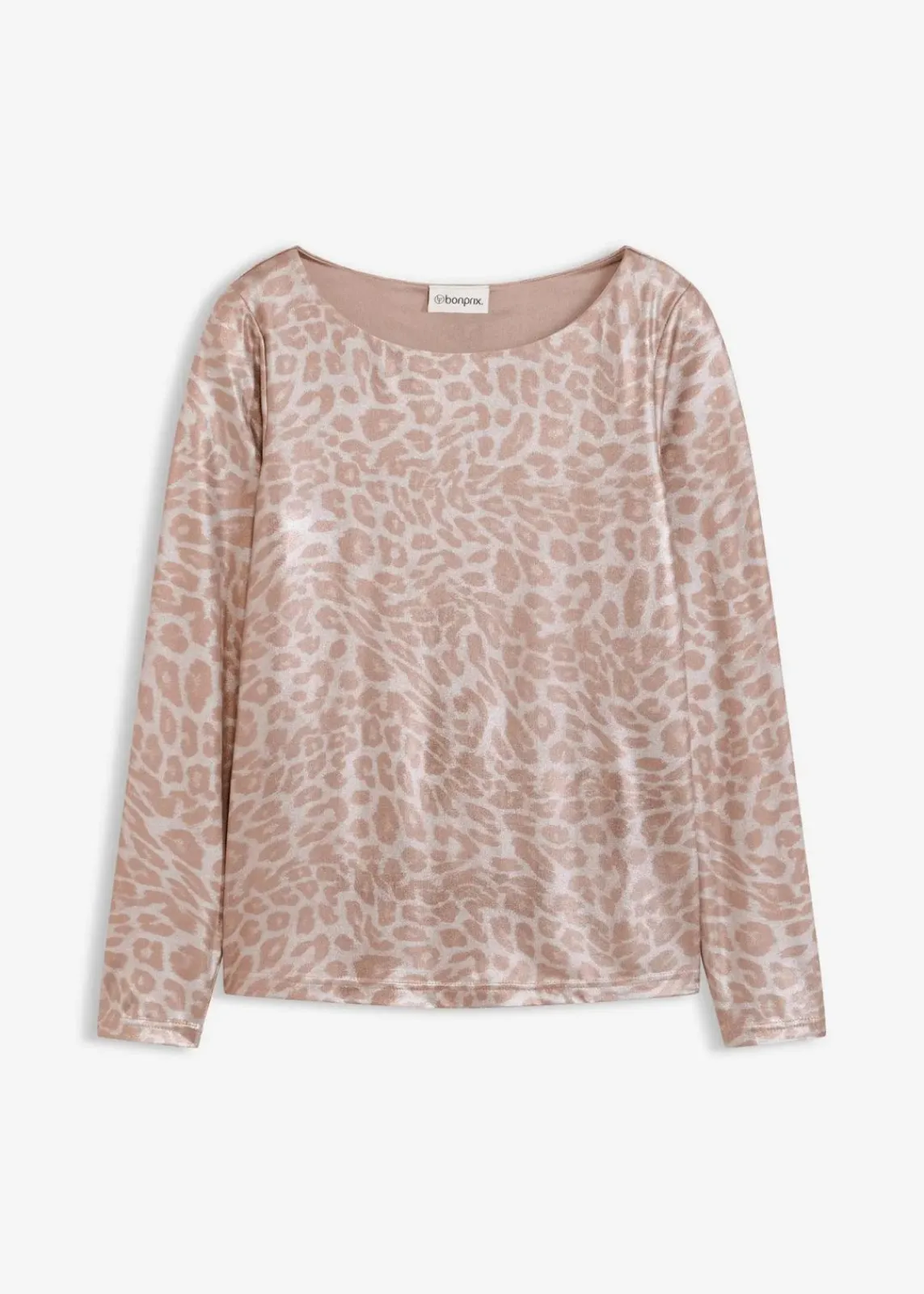 bonprix Shirts & Tops^Leo-Shirt mit Glanzdruck silberlila/metallic silber