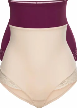 bonprix Höschen|Shapewear^Light Shape Panty (2er Pack) puder + beere