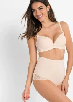 bonprix Höschen|Shapewear^Light Shape Panty (2er Pack) puder + beere