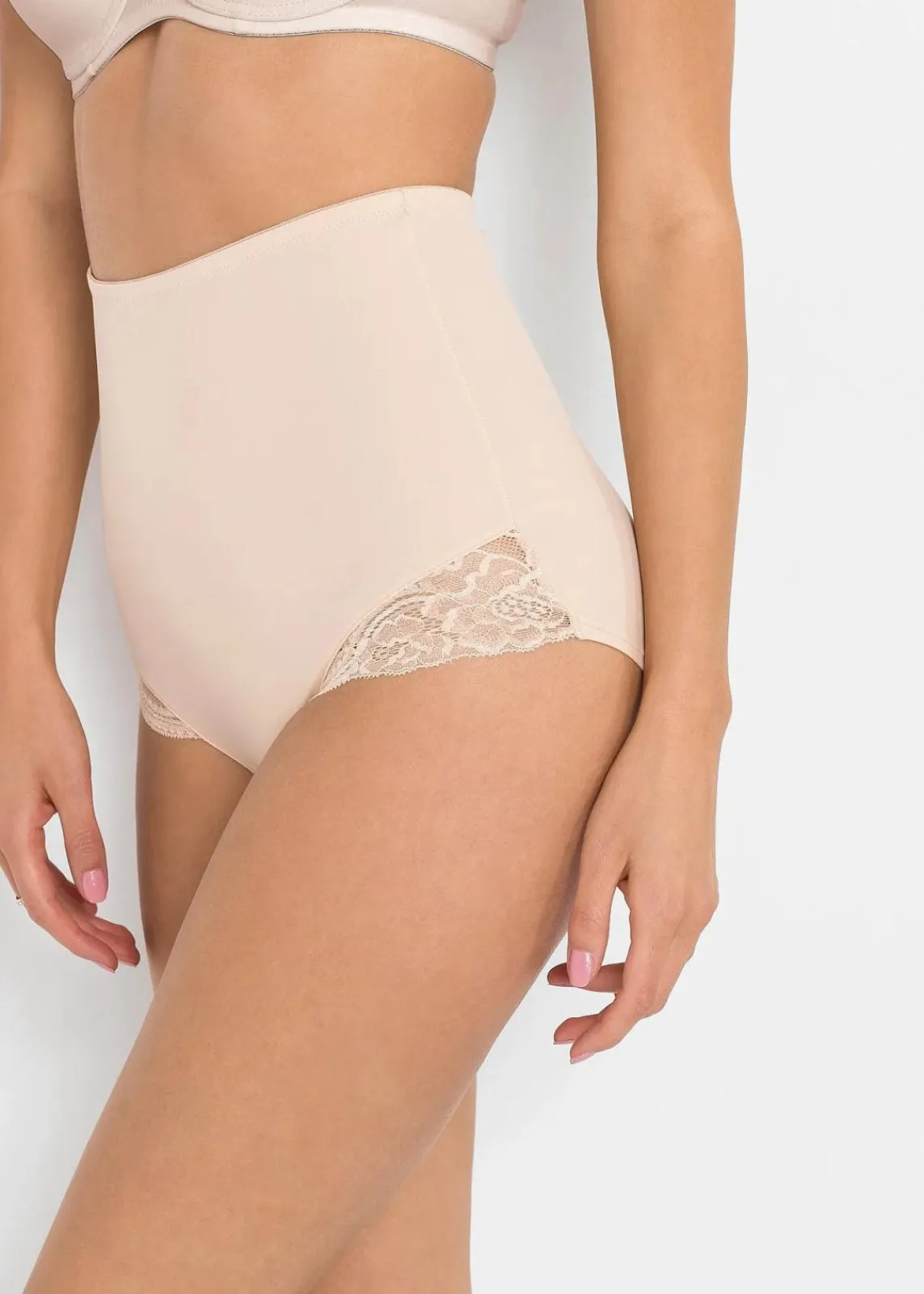 bonprix Höschen|Shapewear^Light Shape Panty (2er Pack) puder + beere