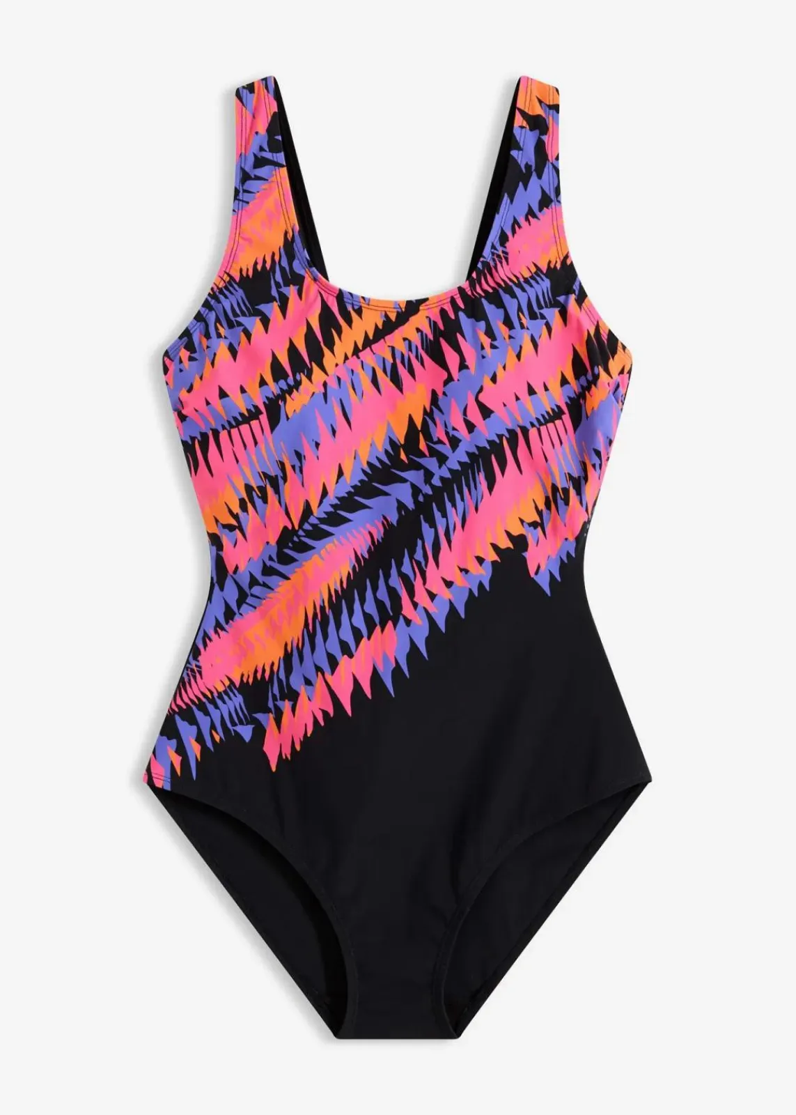 bonprix Nachhaltigere Materialien|Shapewear^Light Shape-Badeanzug schwarz graphisch bedruckt