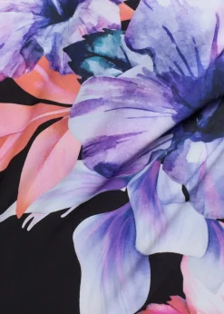bonprix Nachhaltigere Materialien|Shapewear^Light Shape-Badeanzug mit breiten Trägern schwarz floral
