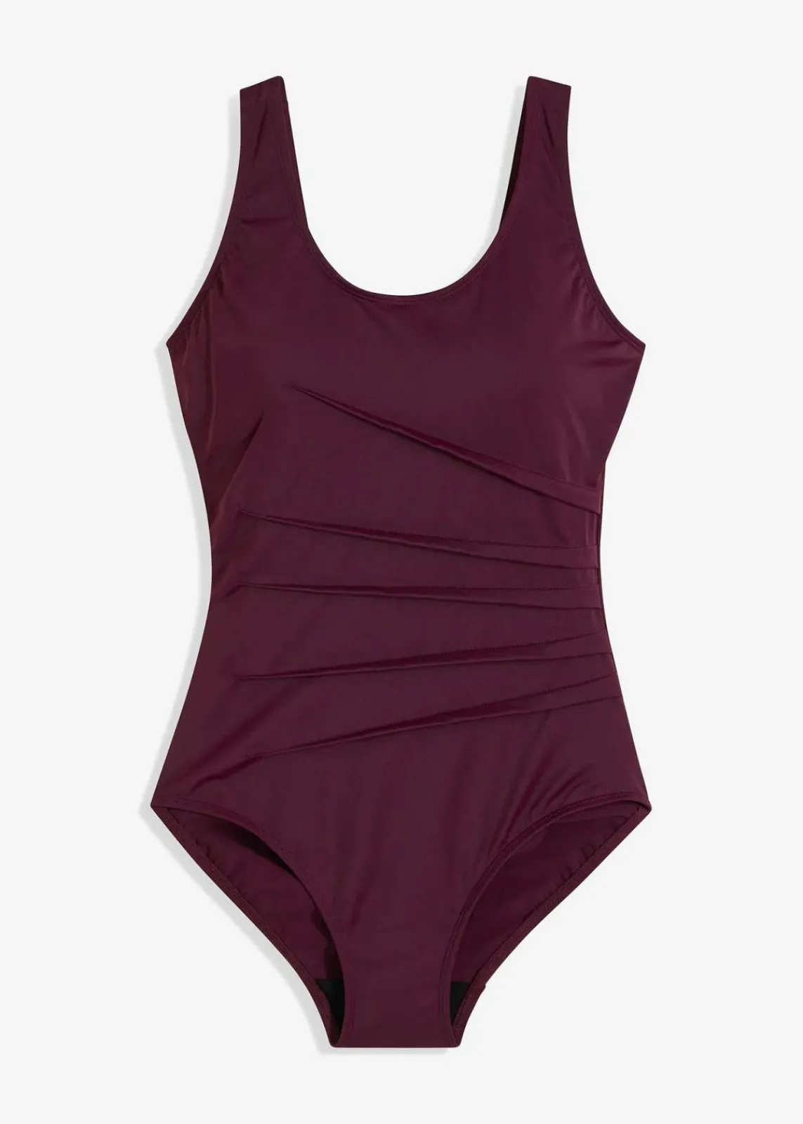 bonprix Nachhaltigere Materialien|Bademode·Badeanzüge^Light Shape-Badeanzug mit Zierfalten bordeaux