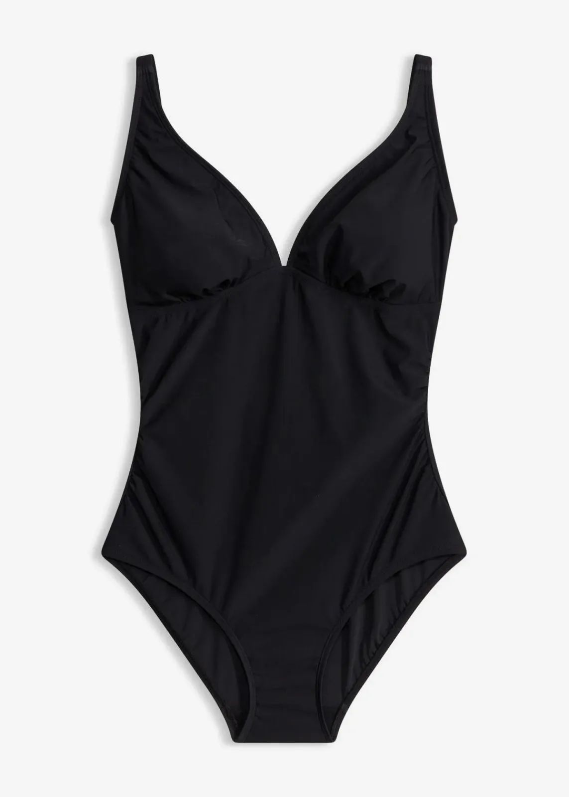 bonprix Nachhaltigere Materialien|Shapewear^Light Shape-Badeanzug mit V-Ausschnitt schwarz