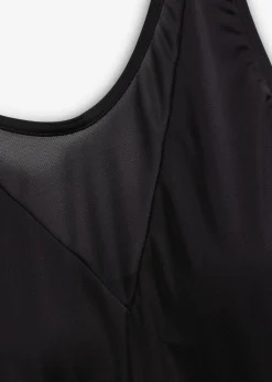 bonprix Nachhaltigere Materialien|Badekleider^Light Shape-Badekleid mit Mesh schwarz
