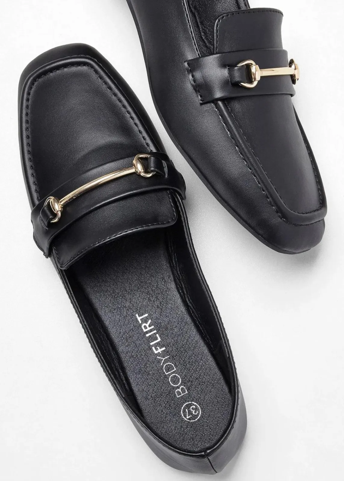bonprix Slipper & Halbschuhe|Loafer^Loafer schwarz