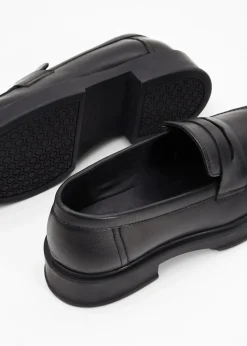 bonprix Slipper & Halbschuhe|Loafer^Loafer aus Leder schwarz