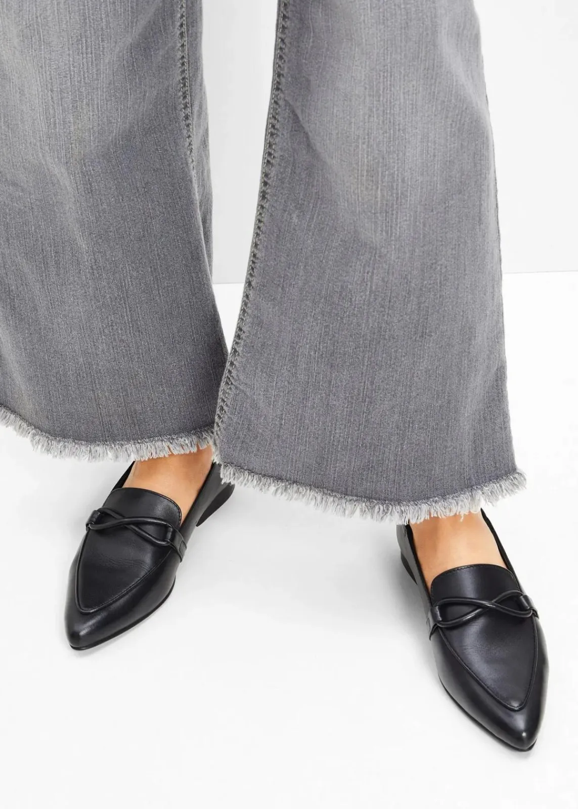 bonprix Slipper & Halbschuhe|Loafer^Loafer aus Leder schwarz