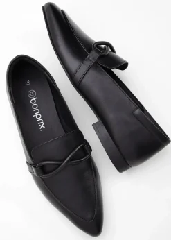 bonprix Slipper & Halbschuhe|Loafer^Loafer aus Leder schwarz