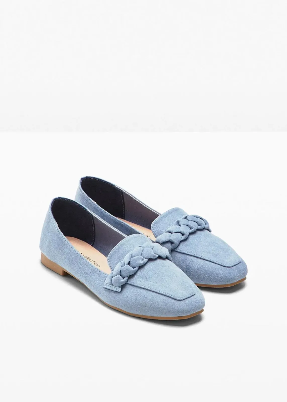 bonprix Sommerschuhe|Loafer^Loafer mit Flechtdetails jeansblau