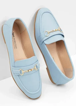 bonprix Sommerschuhe|Loafer^Loafer mit Schnalle hellblau