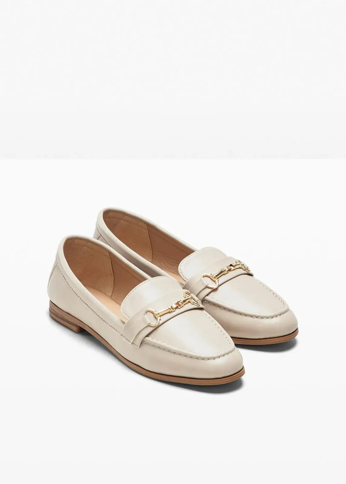 bonprix Slipper & Halbschuhe|Loafer^Loafer mit Schnalle hellsand
