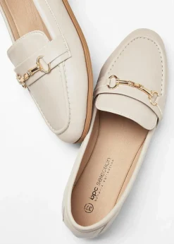 bonprix Slipper & Halbschuhe|Loafer^Loafer mit Schnalle hellsand