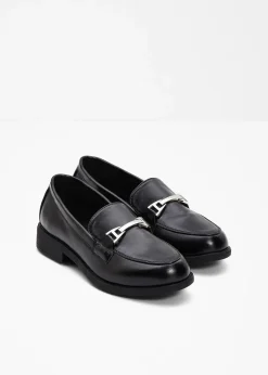 bonprix Slipper & Halbschuhe|Loafer^Loafer mit Schnalle schwarz