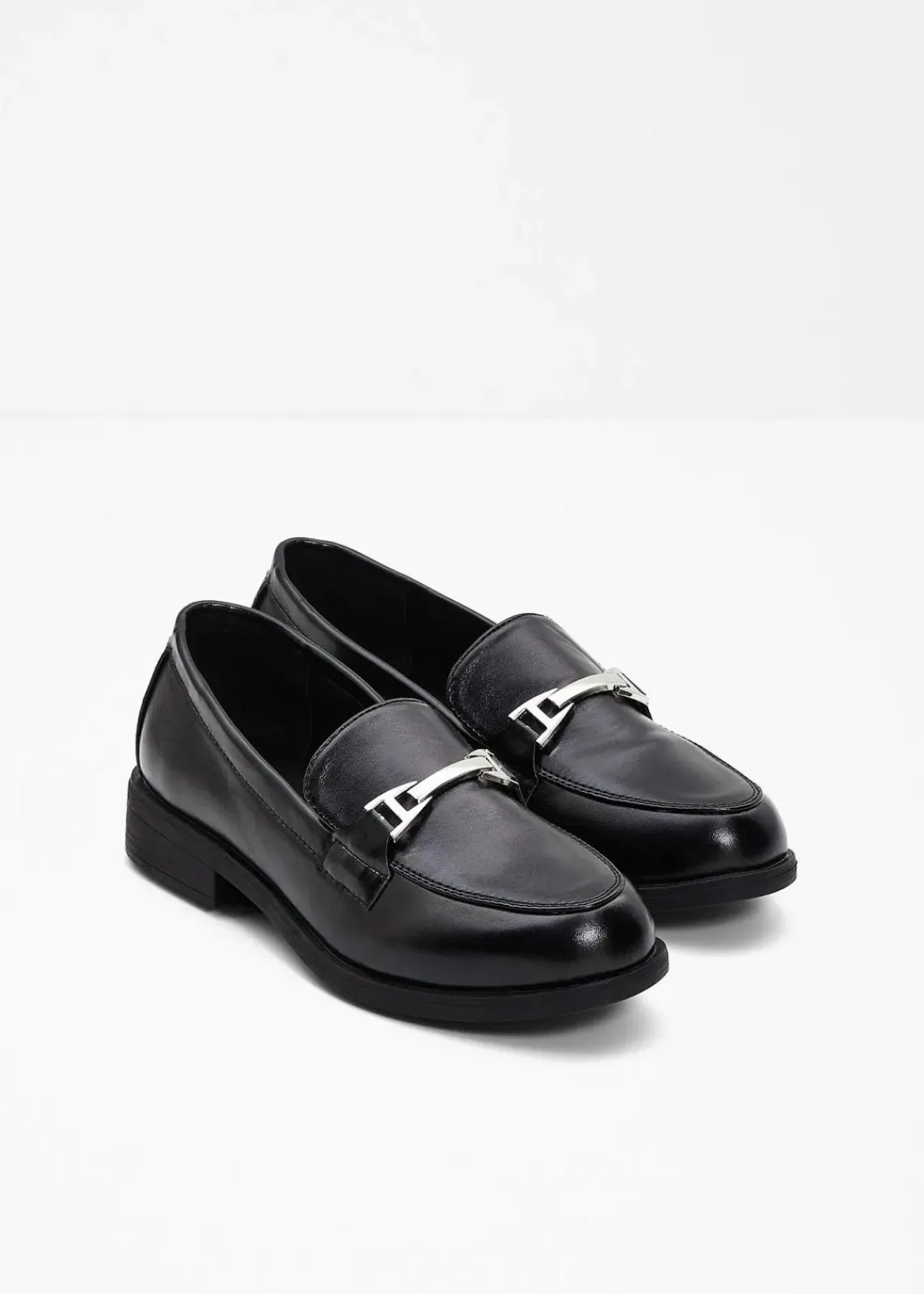 bonprix Slipper & Halbschuhe|Loafer^Loafer mit Schnalle schwarz