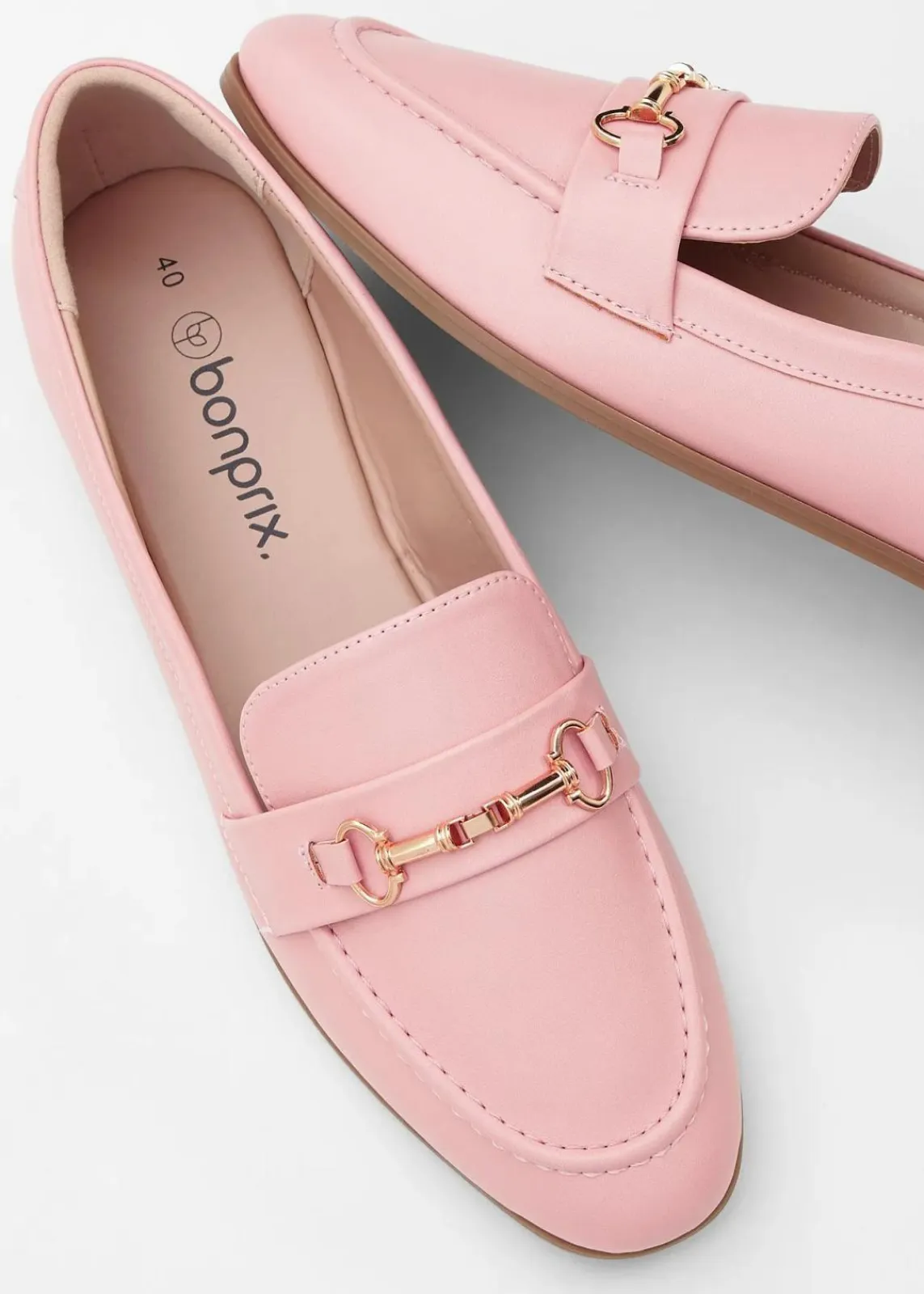 bonprix Sommerschuhe|Loafer^Loafer mit Schnalle rosa