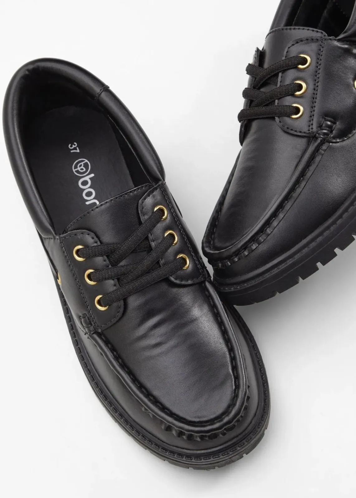 bonprix Slipper & Halbschuhe|Loafer^Loafer mit Schnürung schwarz