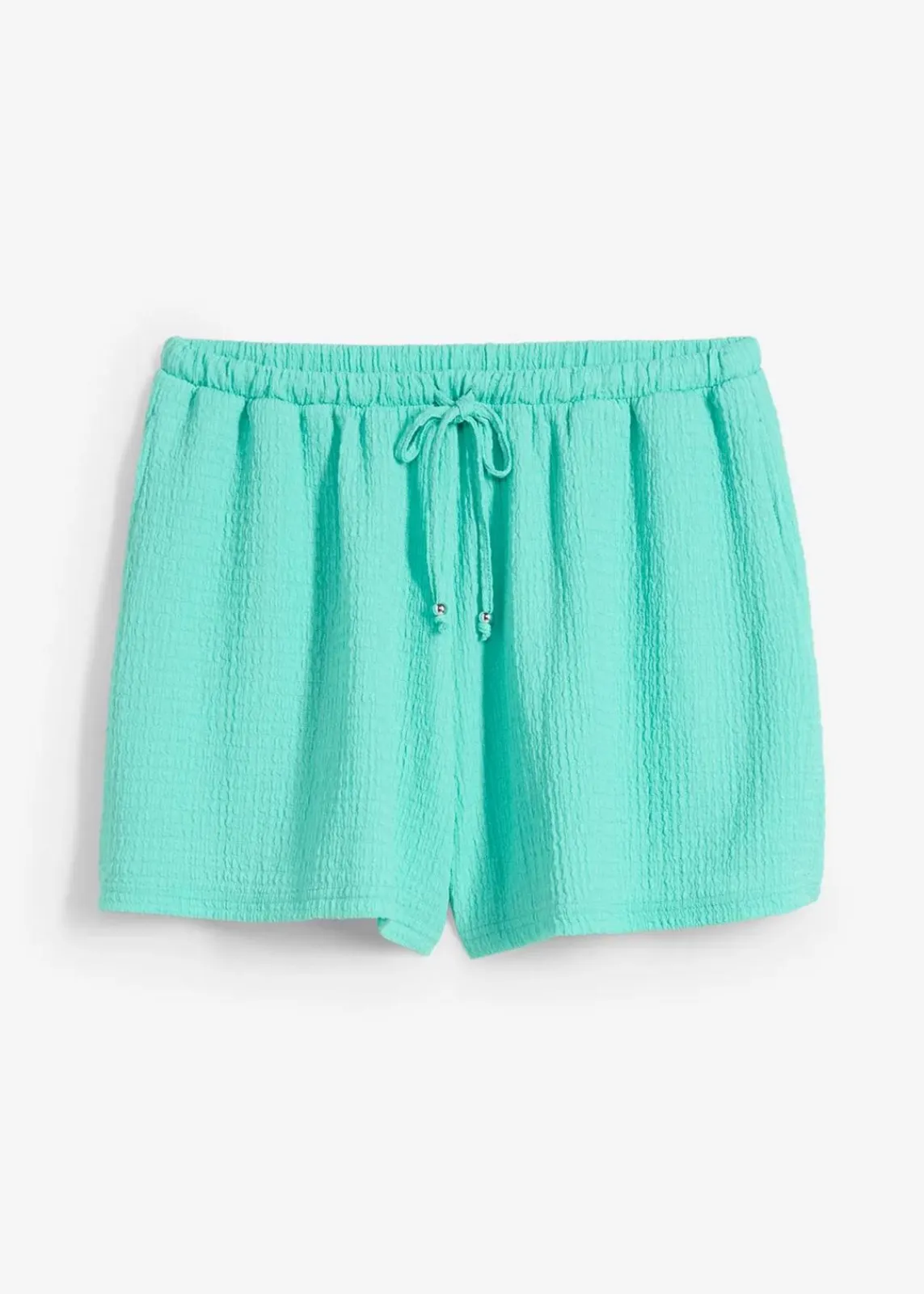 bonprix Bekleidung·Kleider|Bekleidung·Outdoorbekleidung^Lockere Schlupf-Shorts aus strukturiertem Crêpe mentholblau