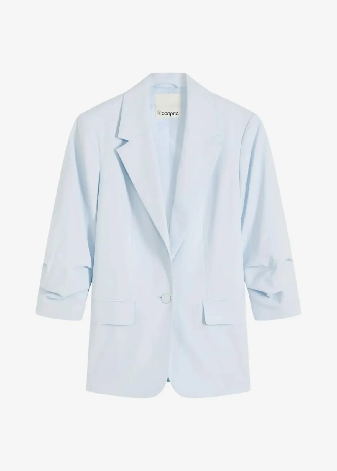bonprix Bekleidung·Basics|Blazer^Lockerer 3/4-Arm-Blazer aus Viskose puderblau